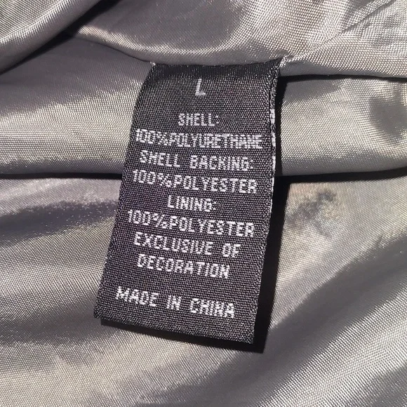 Baccini faux leather moto jacket - Picture 8 of 10